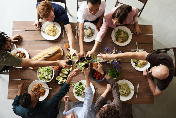 Team up with colleagues and take turns preparing group lunches